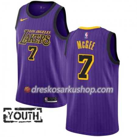 Dječji NBA Dres Los Angeles Lakers JaVale McGee 7 Nike 2018-19 City Edition Ljubičasta Swingman